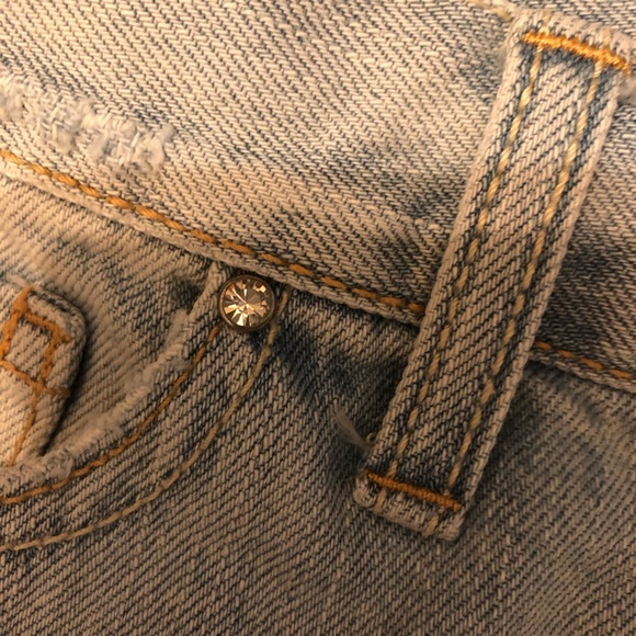 Pink Victoria Secret Distressed Frayed Size 4 Distressed Summer Travel Cruise - Picture 4 of 4